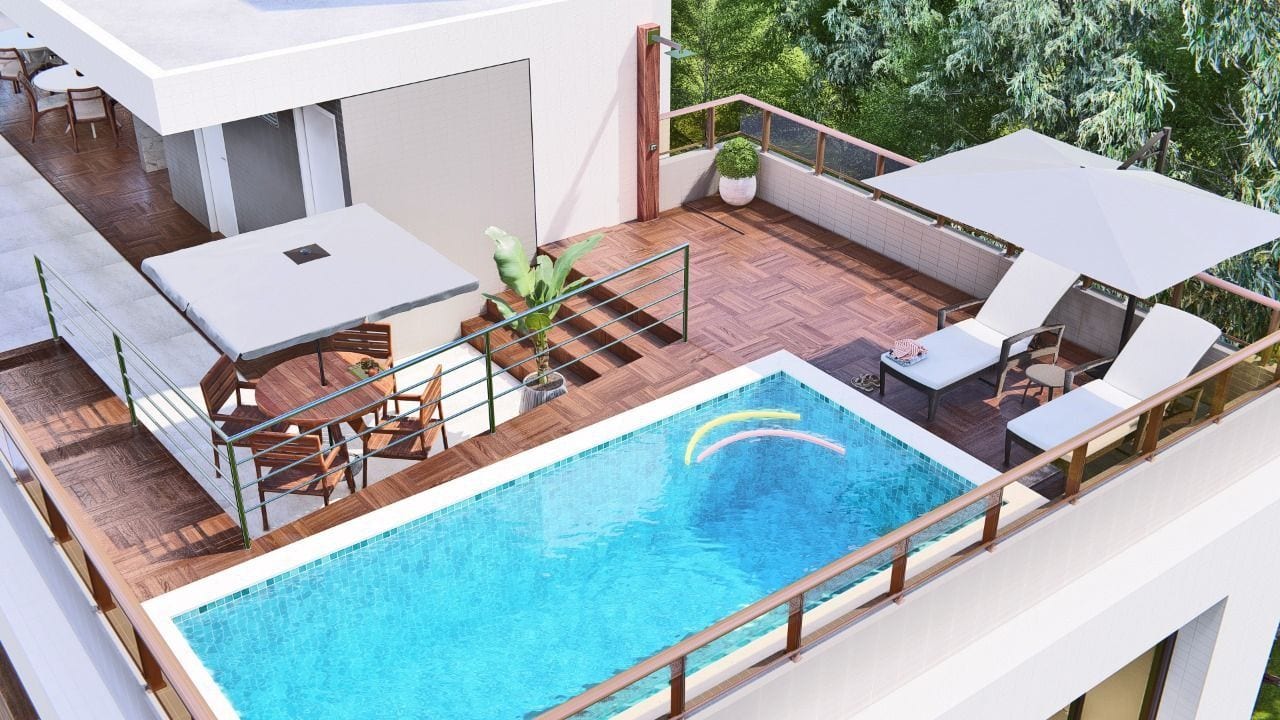 Apartamento Padrão em Jaguaribe &#8211; Com 3 Quartos, sendo 1 Suíte. (Piscina no Pavimento Superior)